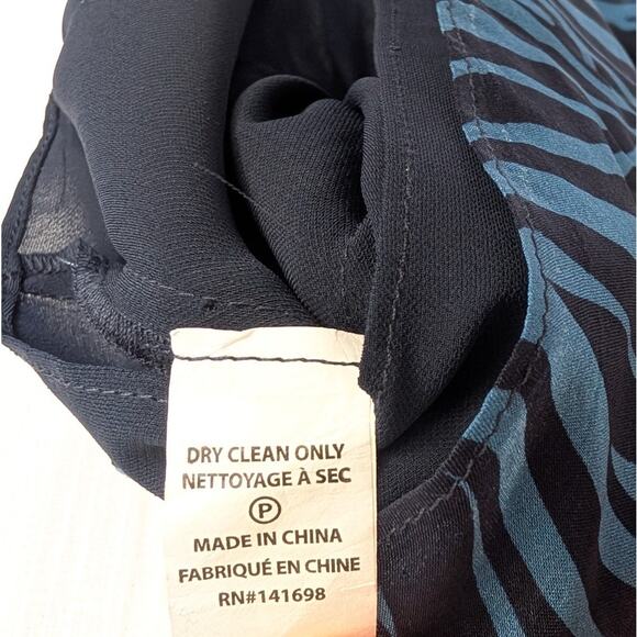 Ramy Brook Black Animal Print Silk Tiered A-line Mini Skirt, size M - Picture 5 of 7